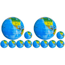 12Pièces Balles À Presser Globe Souple Jouet Éducatif Anti-Stress