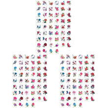 312Pièces Stickers Corporels Décoratifs Roses Et Colorés
