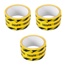 3Rolls Safety Tape Self Adhesive Warning Tape for Floors