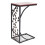 Leaf Pattern Iron Side Table Coffee Table with Burnished Brown Finish for Living Room Bedroom Small Spaces 6