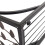 Leaf Pattern Iron Side Table Coffee Table with Burnished Brown Finish for Living Room Bedroom Small Spaces 12