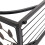 Leaf Pattern Iron Side Table Coffee Table with Burnished Brown Finish for Living Room Bedroom Small Spaces 13