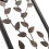 Leaf Pattern Iron Side Table Coffee Table with Burnished Brown Finish for Living Room Bedroom Small Spaces 15