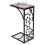 Leaf Pattern Iron Side Table Coffee Table with Burnished Brown Finish for Living Room Bedroom Small Spaces 2