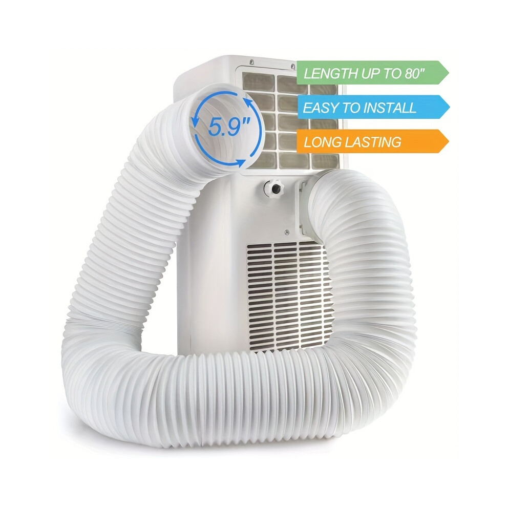 Portable Air Conditioner Hose 5.9" (15Cm) Diameter, Loviga Air Conditioner Exhaust Hose, 80 Inch Length, Universal Fit, 4006191091830