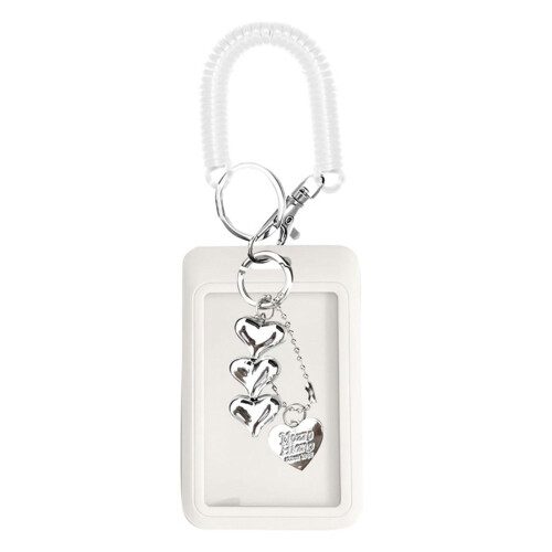 Multipurpose Card Case Clear Plastic Card Protective-White