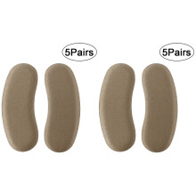 10Paires Grip Talons Arrière Pour Chaussures Talons Hauts Café