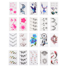 120Pièces Tatouages Corps Stickers Floraux Créatifs Étanches