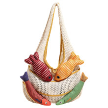 Crochet Bags,Beach Mesh Toted Bag Shoulder Shopping-Yellow