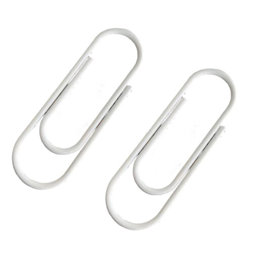 2Pcs Multicolor Design Fashion Paper Clips Creative-White