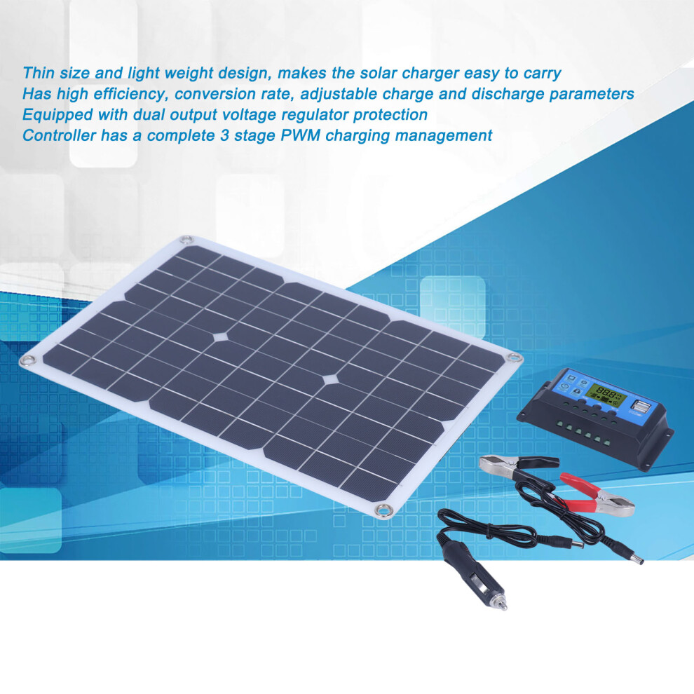 50W Monocrystalline Solar Panel With Usb Output 7444352452026