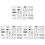 6Sets Assorted Geometric Waterproof Temporary Face and Arm Sticker Set 1