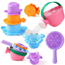 Swimming Pool Beach Toy With Animal Cups, Watering-5pcs pink