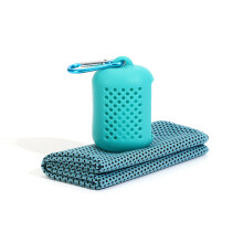 Outdoor Reizen Sneldrogende Handdoek met Siliconen Box Reizen-1