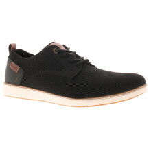 (Black, 8 (Adults')) Wrangler Mens Casual Shoes whesley black UK Size