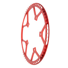 Red 58T Folding Bike Chainring Anodised Finish