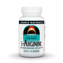 Source Naturals L-Arginine 500mg Free Form - 50 Capsules