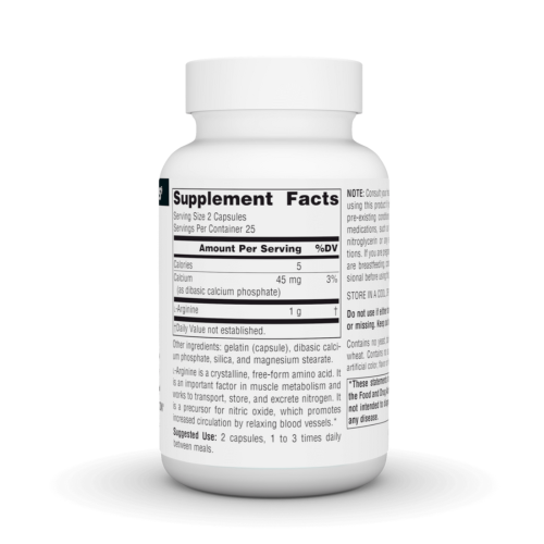 Source Naturals L-Arginine 500mg Free Form - 50 Capsules 1