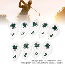 9 Golf Iron Covers PU Waterproof Plush