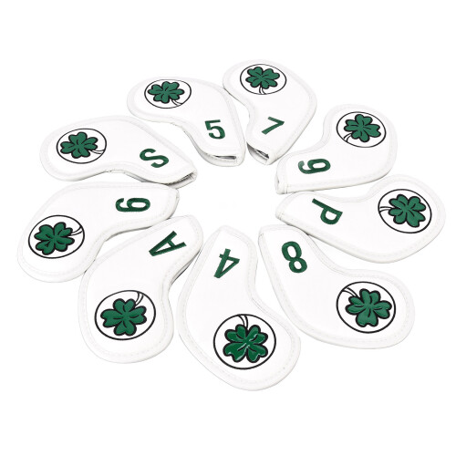 9 Golf Iron Covers PU Waterproof Plush