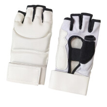Gants de sac de boxe, 2 pièces, demi-doigt, gants de-Blanc M