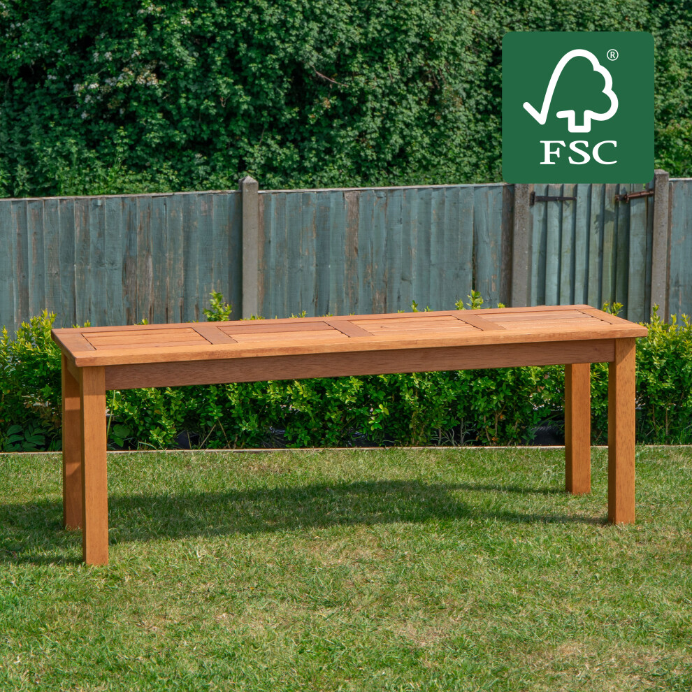 Samuel Alexander - Garden Bench - Wood - Brown - 2 Seater - Image 4
