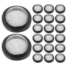 25Pcs Durable Rubber Hose Gaskets with Fine Filter Screen for Plumbing