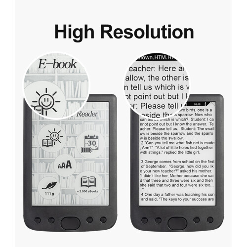 Eye-Friendly 6" E-Book Reader 1