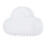 Cloud Shaped Digital Alarm Clock White 4