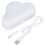 Cloud Shaped Digital Alarm Clock White 5