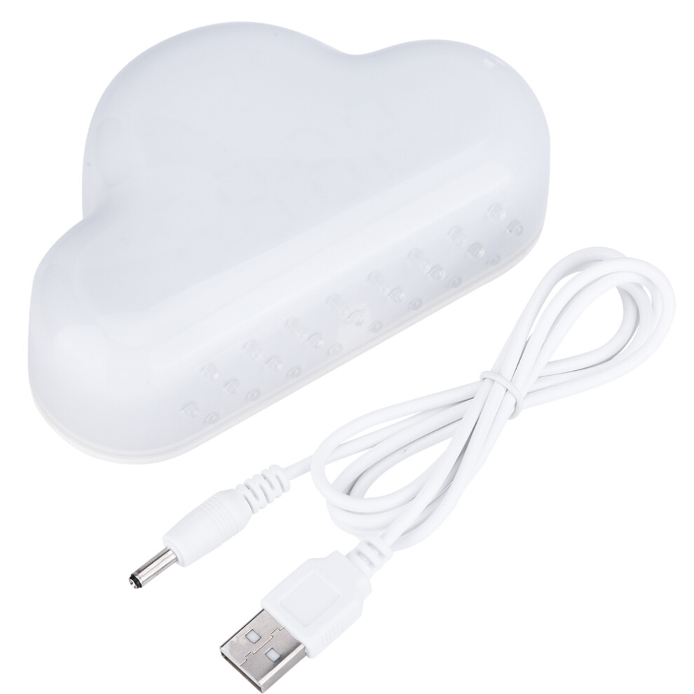 Cloud Shaped Digital Alarm Clock White 7444352493067