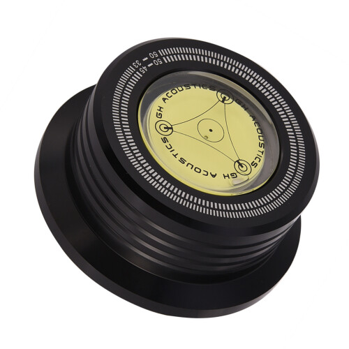 LP Record Stabiliser Clamp with Bubble Level 1