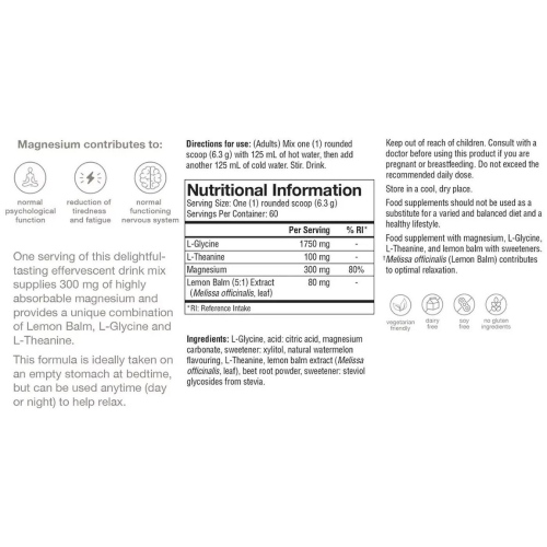 Youtheory Magnesium Powder with Lemon Balm, Watermelon - 400g 1