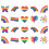 Gradient Stickers Temporare Gezichtstatoeages 1