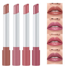 4 Piece Plumping Lip Gloss & Lipstick Set Long Lasting Waterproof Nude Makeup Collection