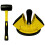 Consistent Metal Floor Repair Kit With Secure Rubber-Yellow 1