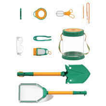 Seau d'apprentissage transparent avec 10 outils d'activités-HH