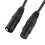 3 Pin XLR Male Female Cable 1m Black 5