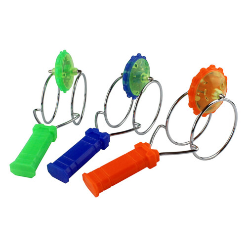 3 LED-Kreisel Magnetspielzeug bunt 1