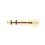3.5mm to 6.5mm Stereo Headphone Adapter Gold 1