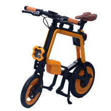 Jouet de vélo pliable en plastique, modèle pour poupées à-Orange