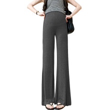 Lightweight Maternity Pants Flared Bottom-Dark Grey XXL
