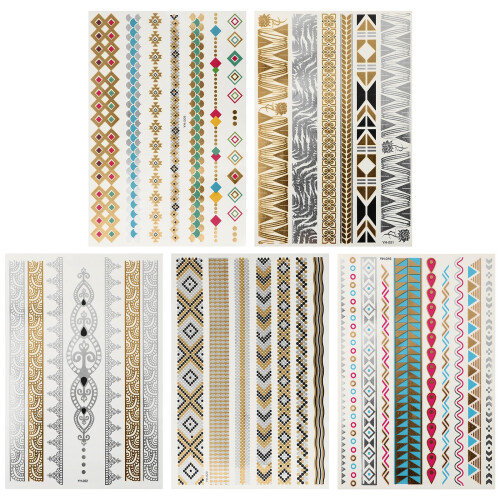10 Pcs Creative Body Stickers Decorative Hand Face Decals Tattoos