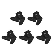 5Paren Zwarte PVC Overschoenen Outdoor Regenbestendig Antislip