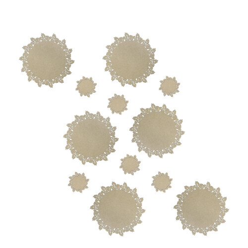 Multipurpose Felt Heat Resistant Mats Nonslip Irregular-Beige