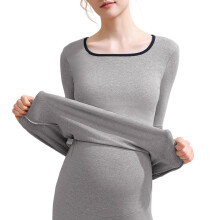 Postpartum Easy Care Nursing Sleepwear Maternity-light gray 3XL