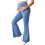 Maternity Jeans Stretch Fabric Pants for Long Lasting-Blue L 1
