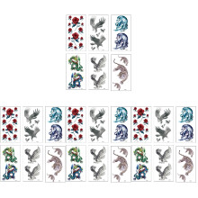 24St Creatieve Tijdelijke Tattoos Dierenstijl Body Stickers Multi