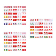 6Sets Wereldvlag Stickers Waterdichte Tijdelijke Tattoo Voor Kinderen