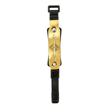 Amortisseur de frettes de guitare réglable, bande-crucifix doré